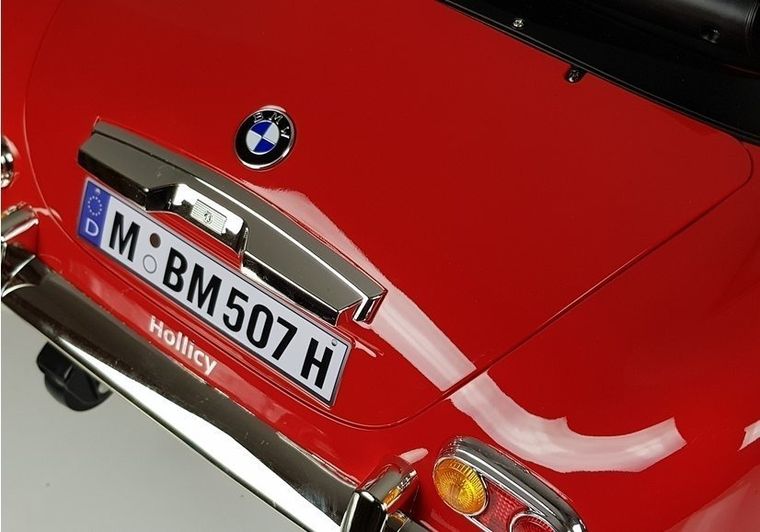Lean Toys, BMW Retro, pojazd na akumulator, czerwony lakierowany