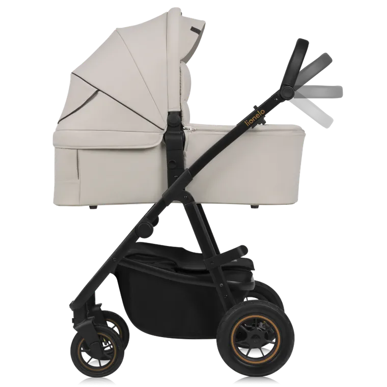Lionelo, Amber Plus, wózek wielofunkcyjny 3w1, Beige Sand