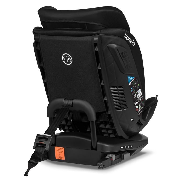 Lionelo, Bastiaan, RWF, I-size, fotelik samochodowy, Black Carbon, 0-36 kg, 40-150 cm