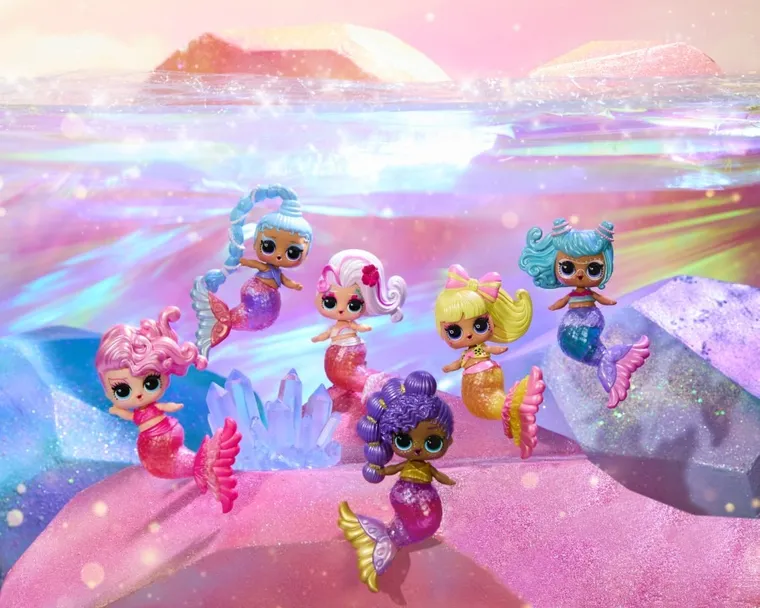 L.O.L. Surprise, Mermaids! Makeover Magic, kula niespodzianka z laleczką i błyszczykiem, 1 szt.
