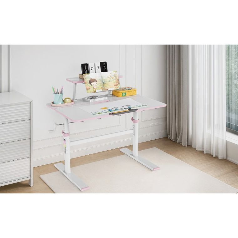 Mark Adler, Study 3.7 Pink, biurko dziecięce z regulacją wysokości