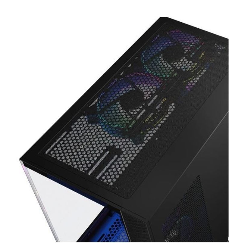 Modecom, Volcano Panorama APEX ARGB 3F Midi, obudowa komputerowa, szara