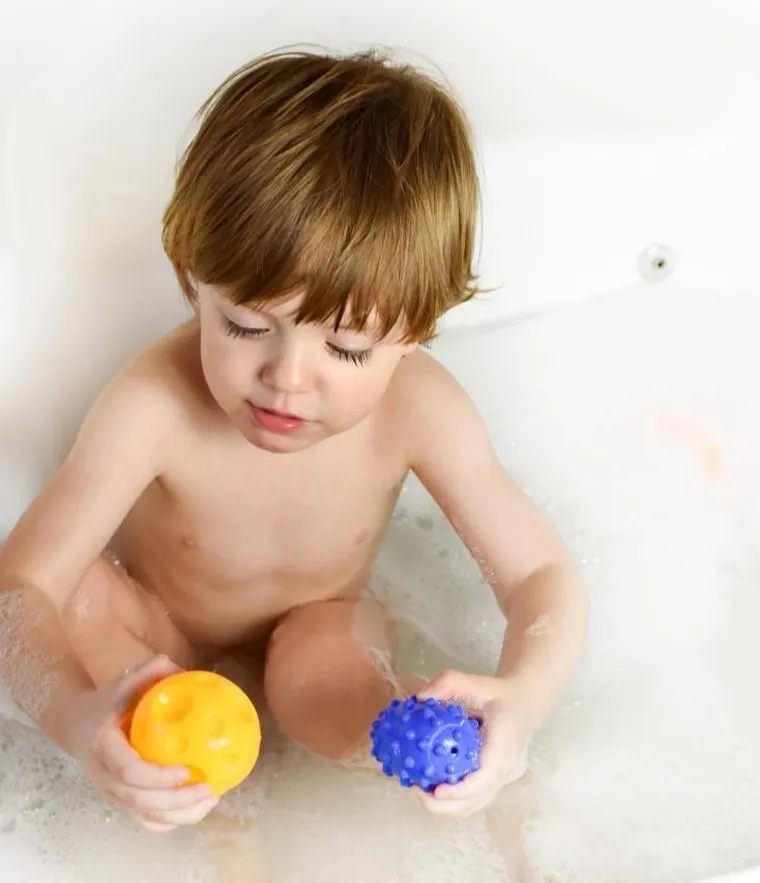 Mom's Care, Sensorky, piłeczki do masażu, piłeczki sensoryczne, 5 szt.