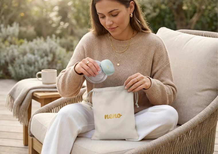 Neno, Ovio, elektroniczny laktator muszlowy z aplikacją bezprzewodowy