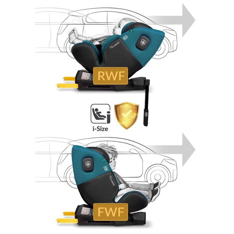 Nukido, Prestige Line, fotelik samochodowy, czarno-niebieski, 0-36 kg
