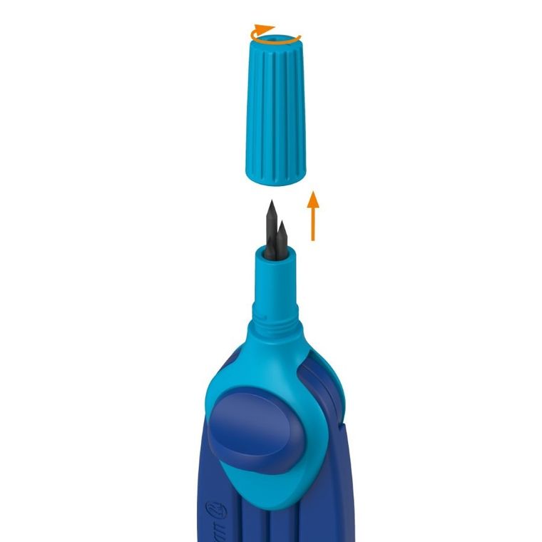 Pelikan, Griffix, cyrkiel, niebieski