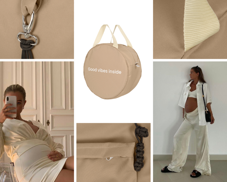 Piapimo, Roma, torba wielofunkcyjna dla mamy, beż