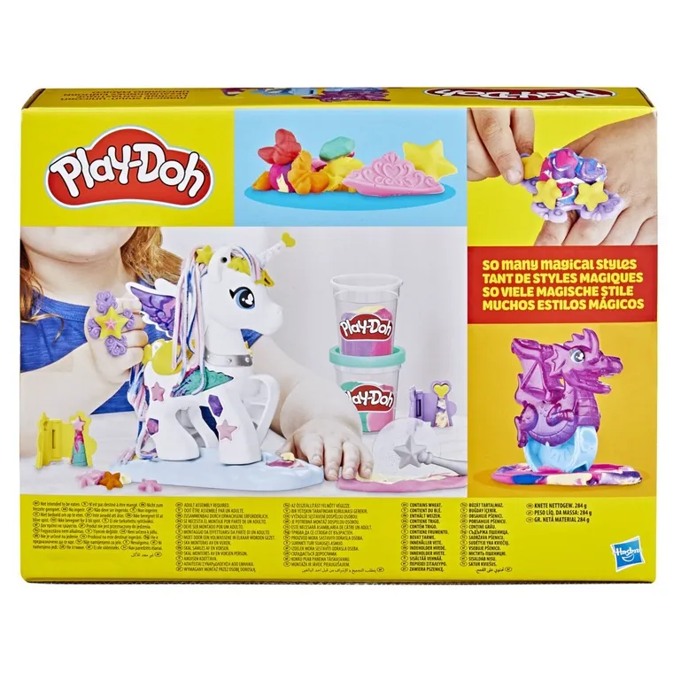 Play-Doh, Magiczny jednorożec, zestaw kreatywny, 5 tub