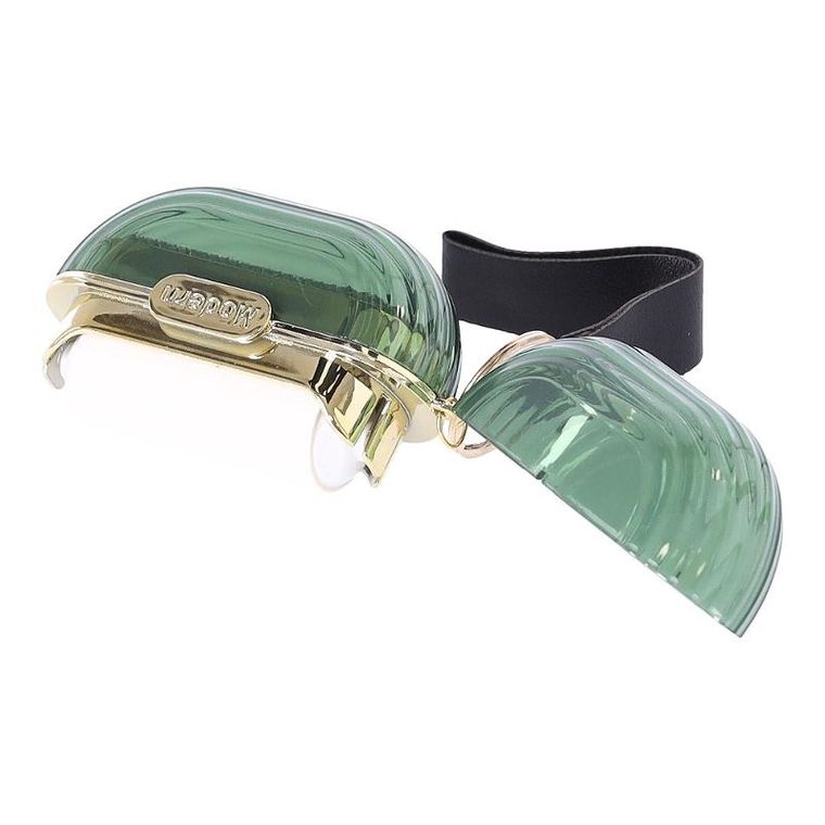 Przenośna mini szczotka do usuwania zmechaceń, zielona