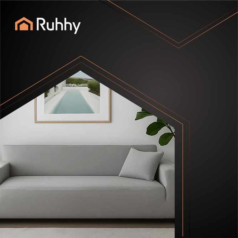 Ruhhy, pokrowiec na kanapę, cimnoszary, 145-185 cm