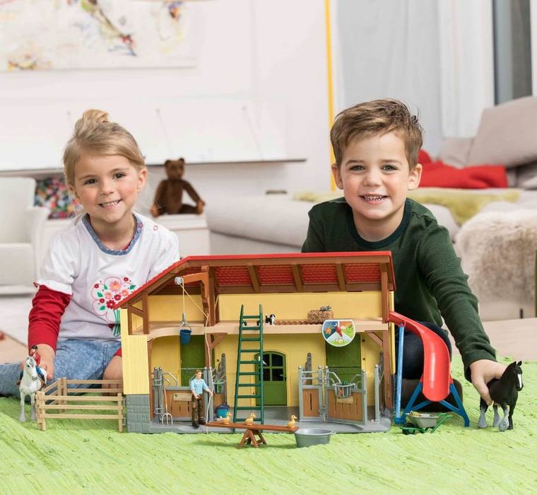 Schleich, Farm World, Końska stajnia, zestaw, 42485