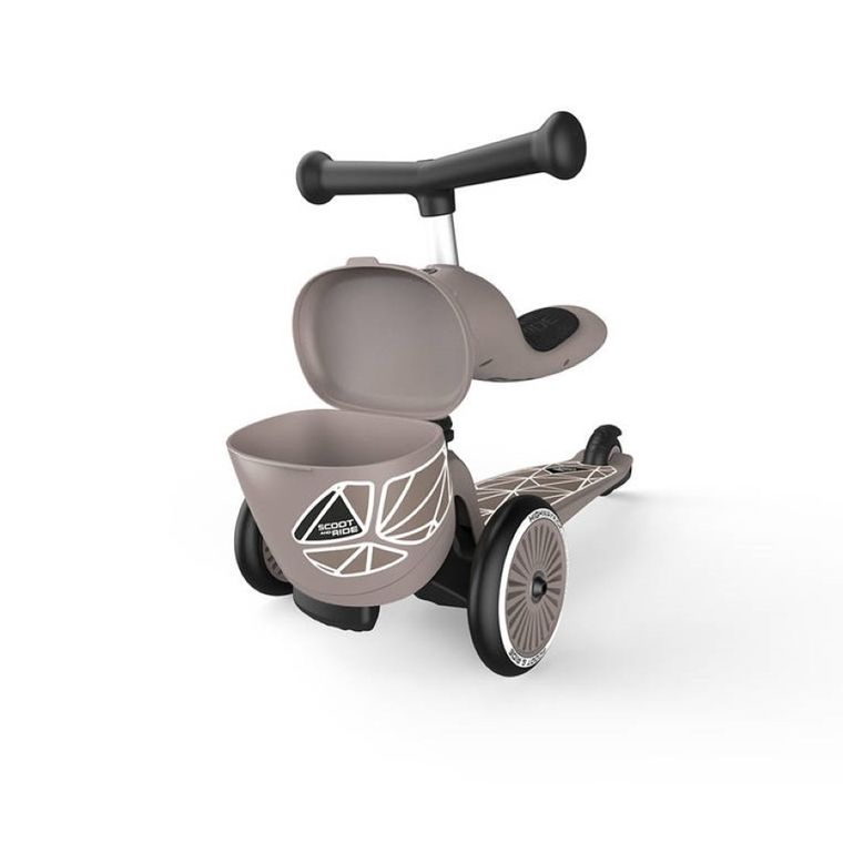 Scoot & Ride, Highwaykick 1, Lifestyle, jeździk i hulajnoga 2w1, Brown Lines