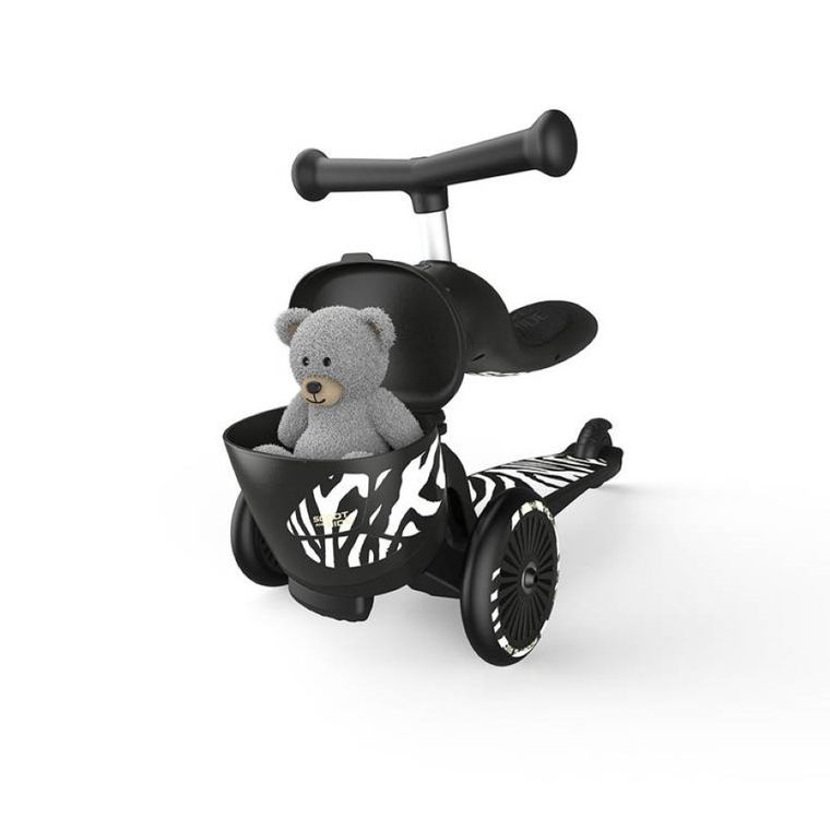 Scoot & Ride, Highwaykick 1, Lifestyle, jeździk i hulajnoga 2w1, Zebra