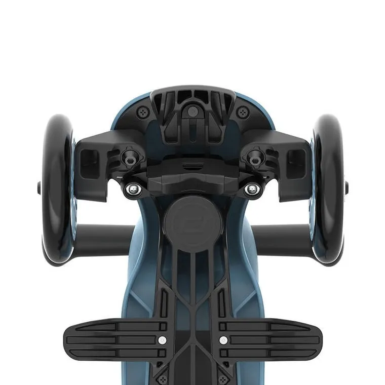 Scoot & Ride, Highwaykick 1, Push and Go, jeździk i hulajnoga z rączką do prowadzenia 2w1, Steel