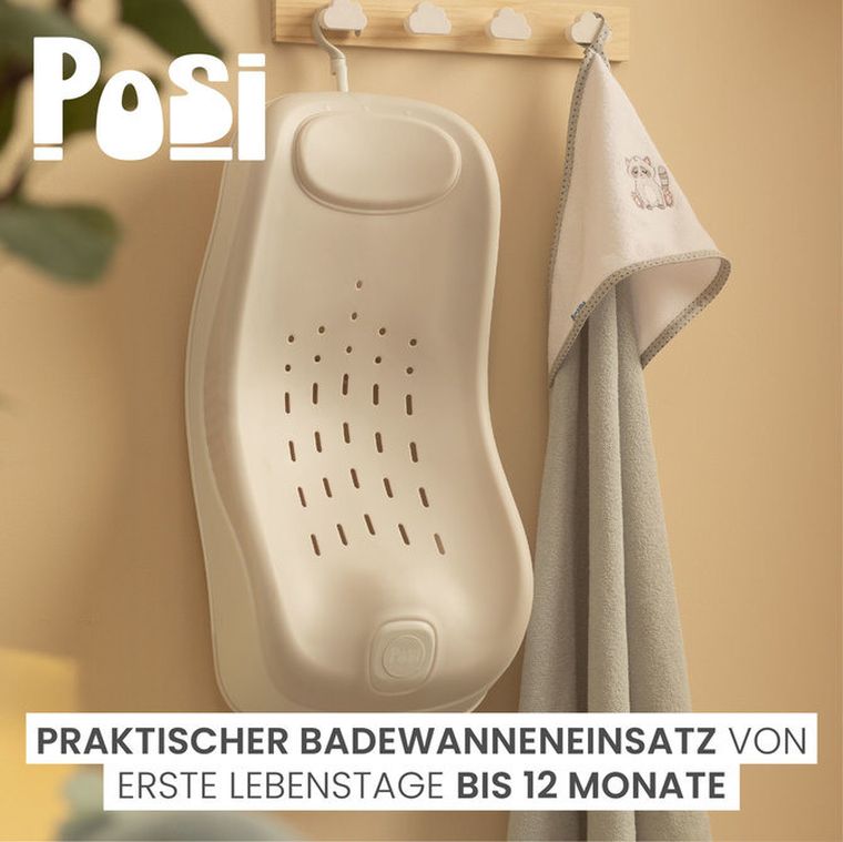 Sensillo, Posi, wkładka do wanienki składana, beżowy