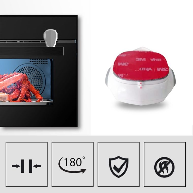 Sipo, zabezpieczenie drzwi piekarnika, białe