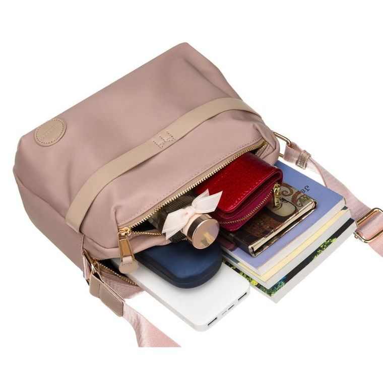 Torebka listonoszka, różowa, Peterson