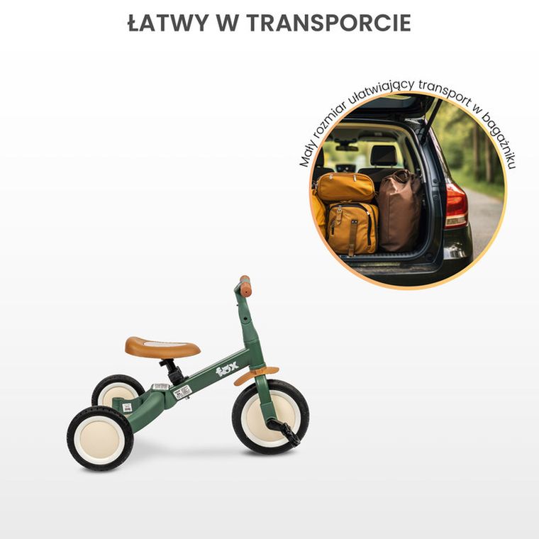 Toyz, Fox, rowerek trójkołowy, biegowy, pink