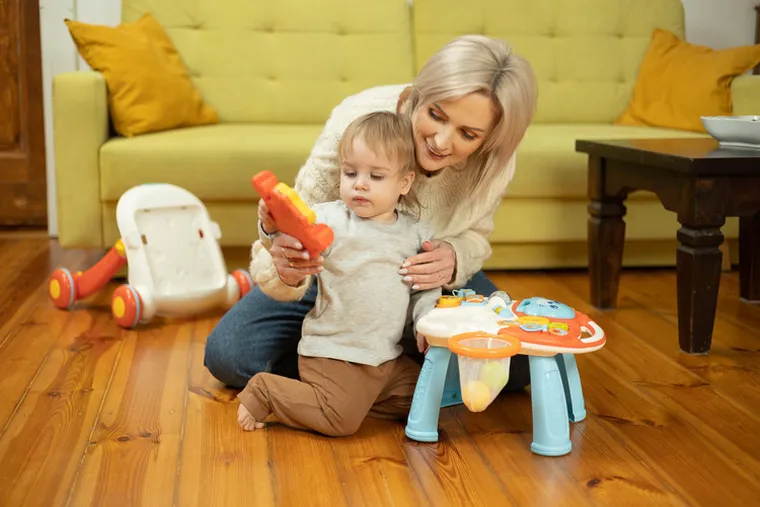 Toyz, Spark, chodzik, stolik edukacyjny, 2w1, grey