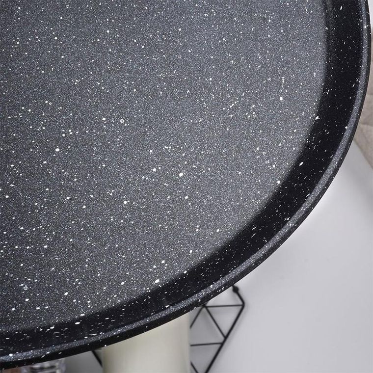 Vilde, Black&Wood, patelnia do naleśników, granitowa, 26 cm