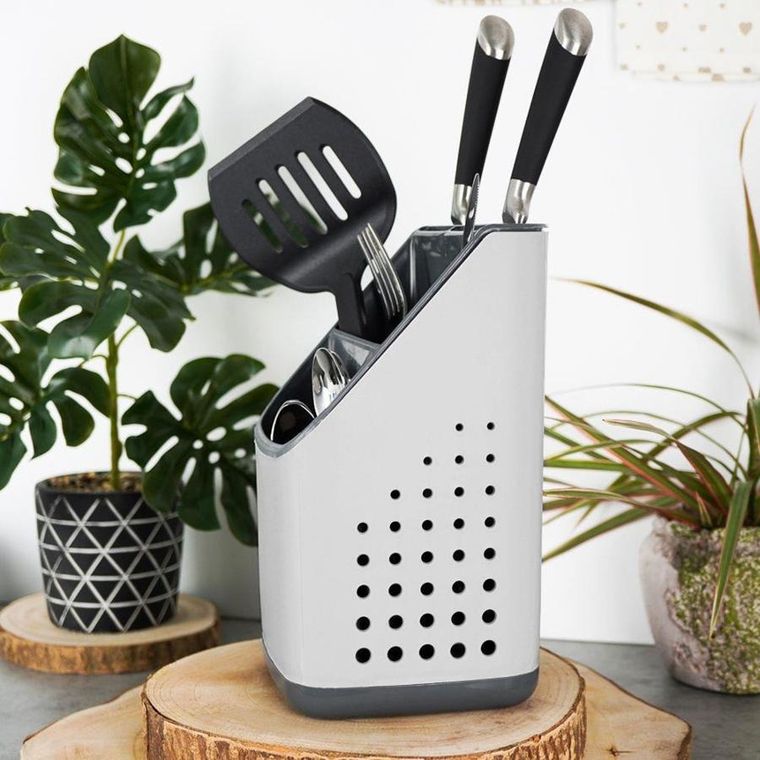 Vilde, ociekacz na sztućce, przybory kuchenne, 14-14-23 cm