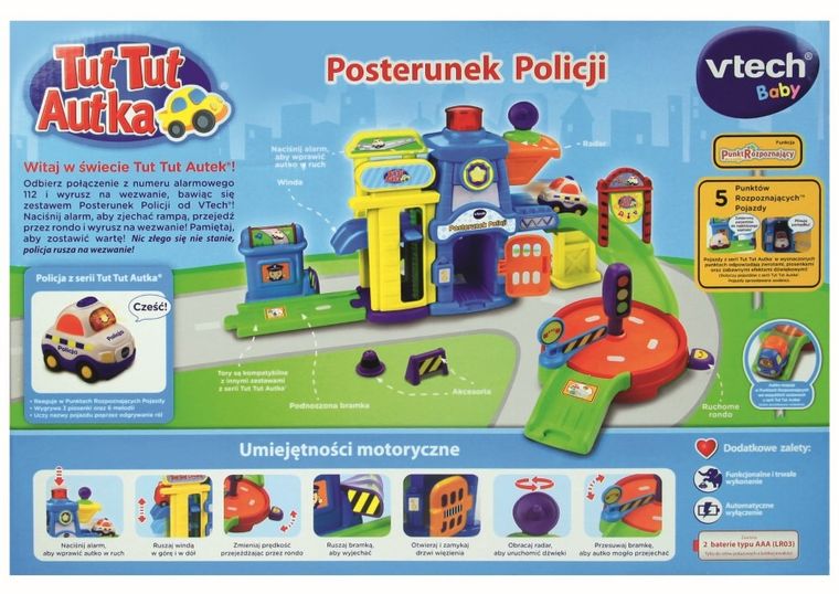 Vtech, Tut Tut Autka, Posterunek Policji, zestaw