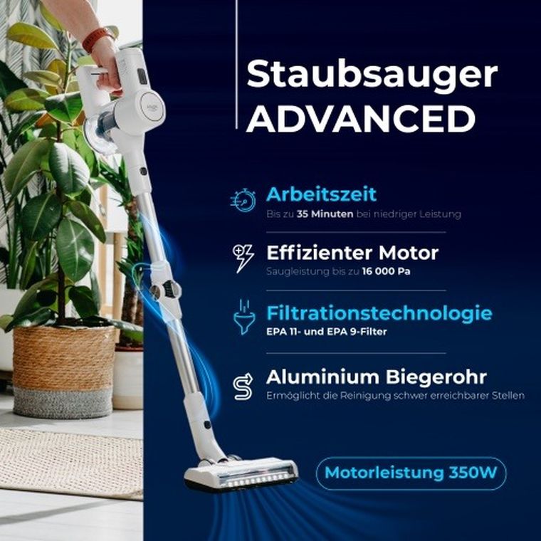 Adler, odkurzacz pionowy, bezprzewodowy