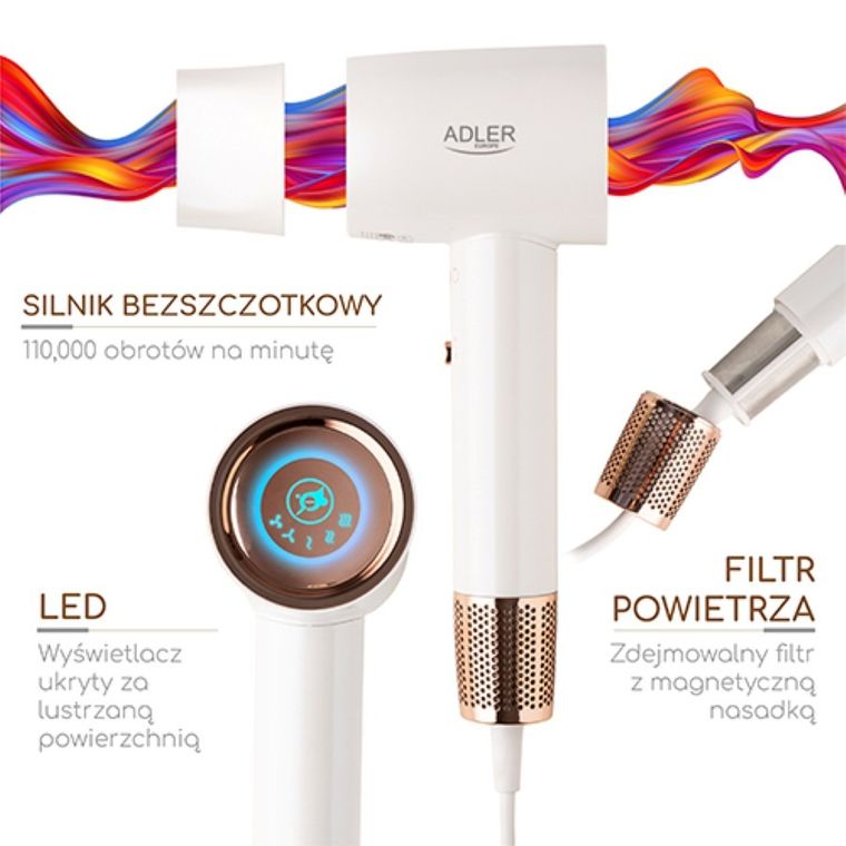 Adler, suszarka do włosów, Ad 2272