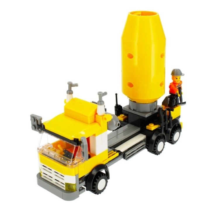 Alleblox, betoniarka, klocki konstrukcyjne, 216 elementów