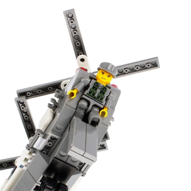 Alleblox, helikopter wojskowy, klocki konstrukcyjne, 179 elementów