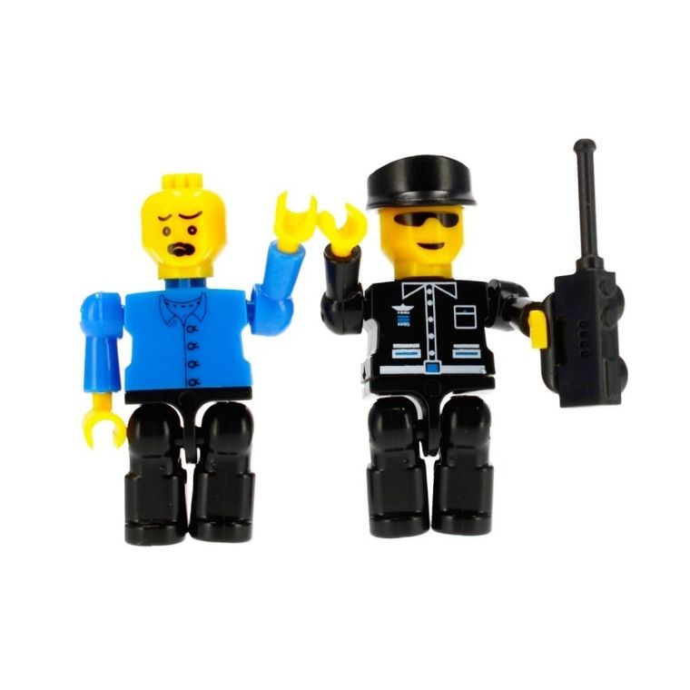 Alleblox, wóz policyjny, klocki konstrukcyjne, 134 elementy