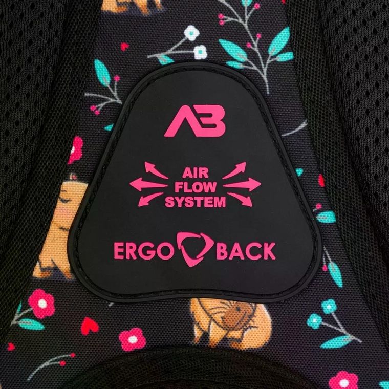 Astrabag, plecak szkolny, 3-komorowy, Flower Capy