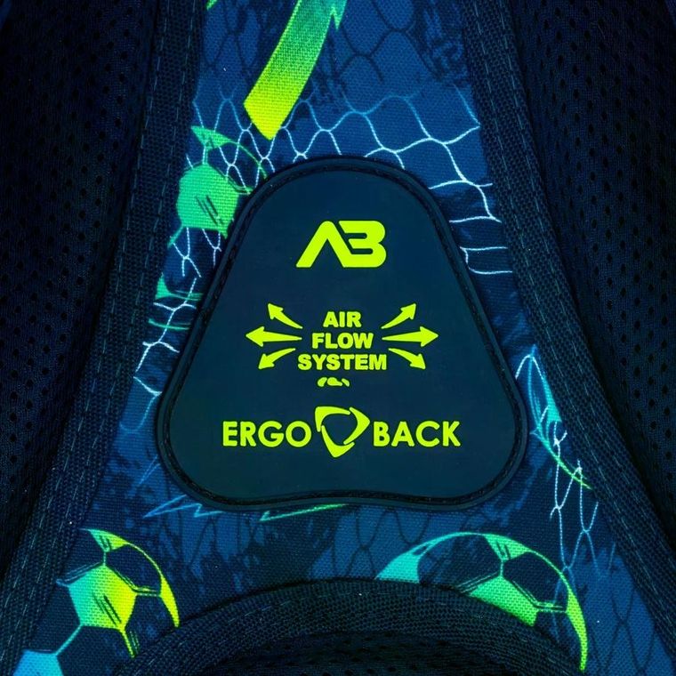 Astrabag, plecak szkolny, 3-komorowy, Football