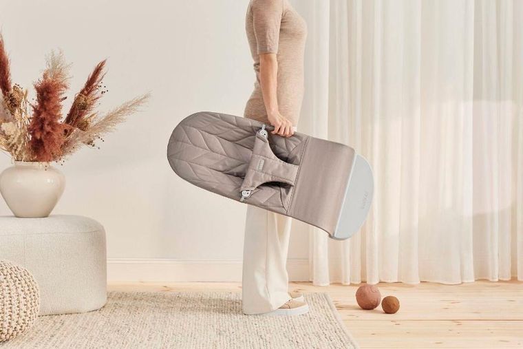 BabyBjörn, Bliss Woven, leżaczek, sand grey