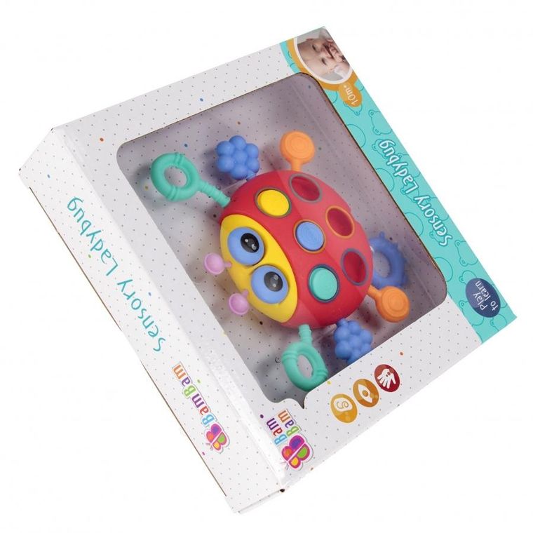 Bam Bam, zabawka sensoryczna, biedronka