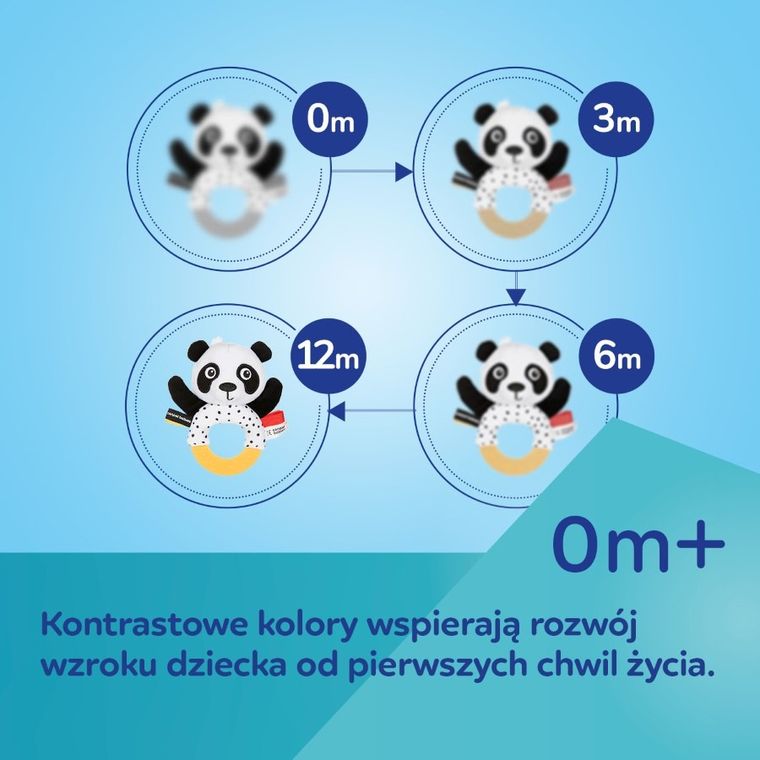 Canpol babies, BabiesBoo, sensoryczna książeczka manipulacyjna Panda
