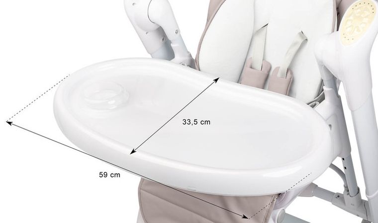 Caretero, Indigo Black, krzesełko + huśtawka, Navy