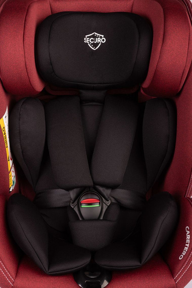 Caretero, Securo i-Size, fotelik samochodowy, burgundy, 40-150 cm
