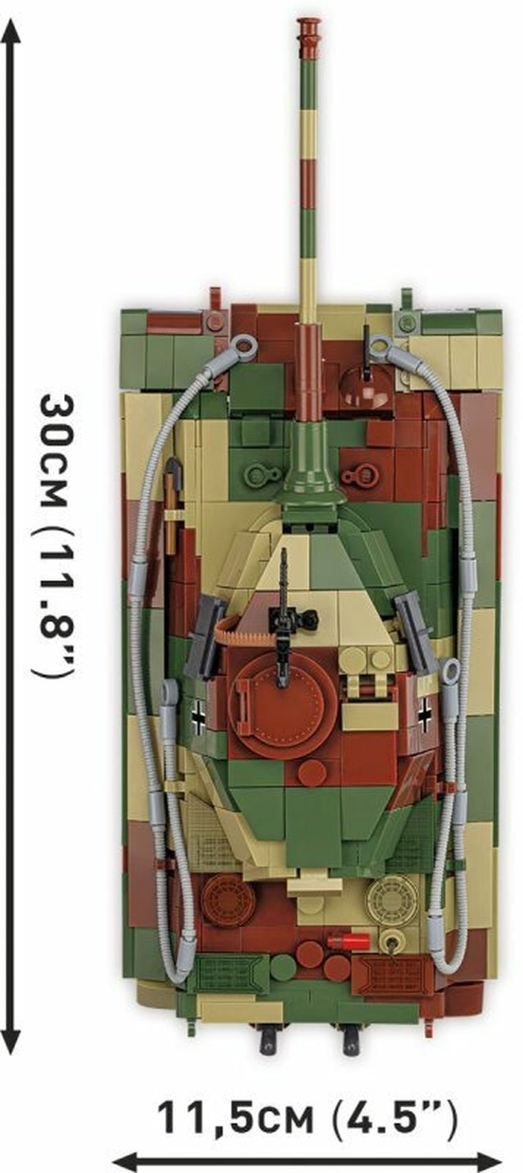 Cobi, Historical Collection WWII, Niemiecki czołg ciężki Panzer VI Ausf. B Königstiger Tygrys Królewski, 1:35, klocki, 802 elementy