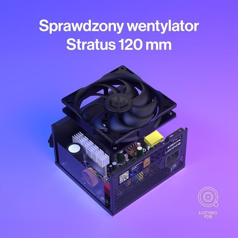 Endorfy, Vero L6 80 Plus, zasilacz, 650W, brązowy