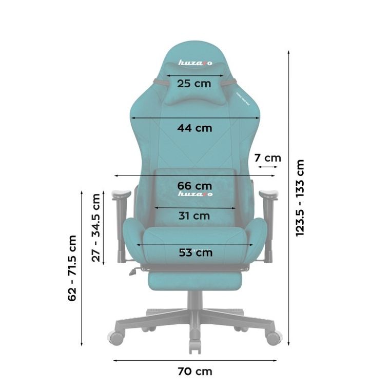 Huzaro, Force 5.7 Teal, fotel gamingowy