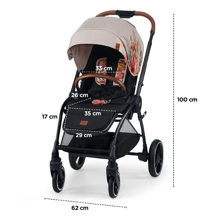 Kinderkraft, Evolution Cocoon, wózek wielofunkcyjny 2w1, Bird