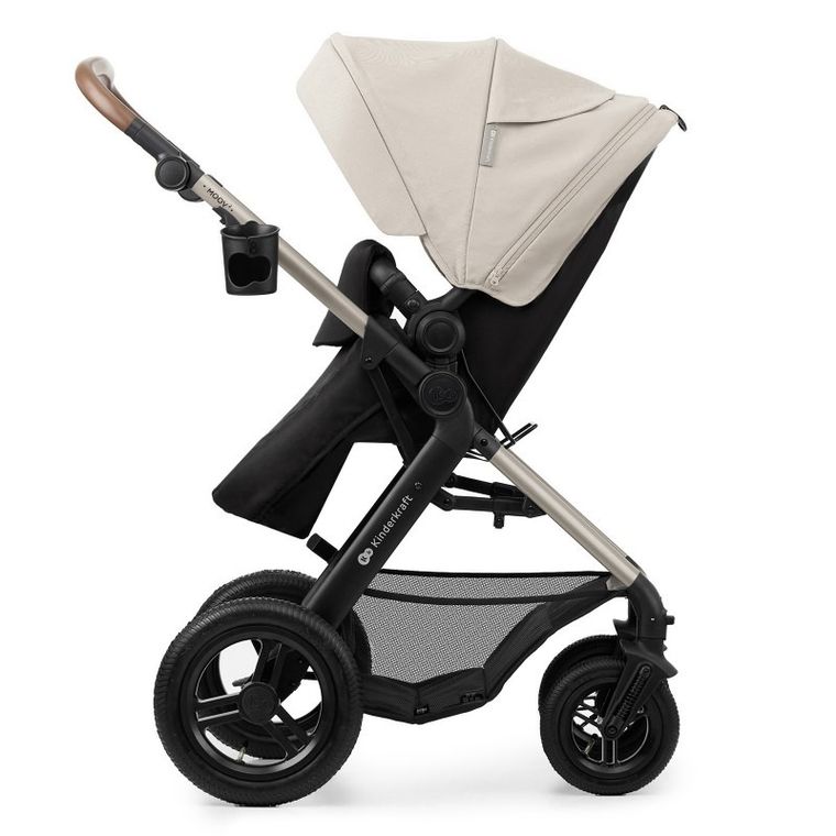 Kinderkraft, Moov 2, Air Wheels, wózek wielofunkcyjny 4w1, Moonlight Grey