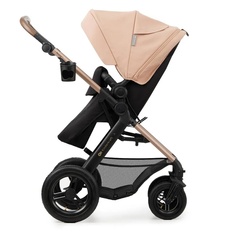 Kinderkraft, Moov 2 Air, wózek wielofunkcyjny, 3w1, Sand Beige