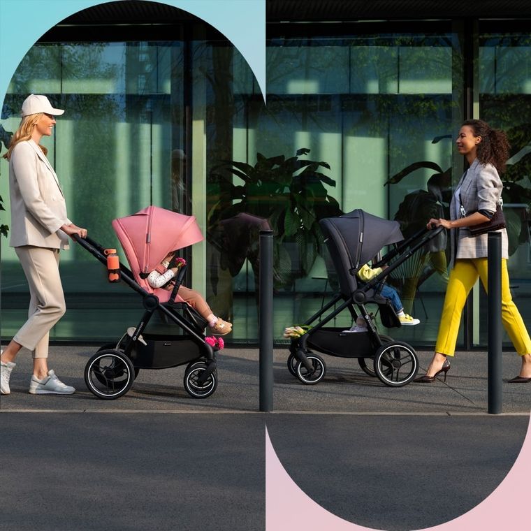Kinderkraft, Nea, wózek wielofunkcyjny, 2w1, Midnight Black