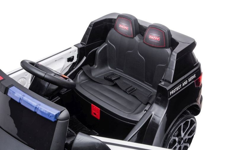 Lean Toys, BBH-021, Policja, pojazd na akumulator, czarny