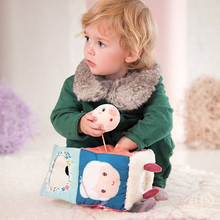 Lilliputiens, Kostka wielofunkcyjna Wilk Louis 9m+