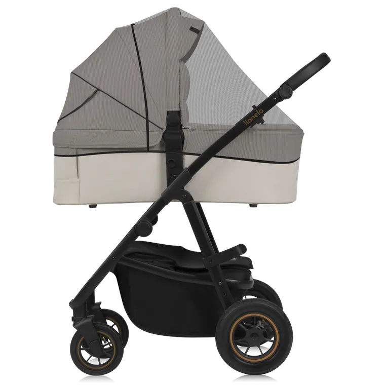 Lionelo, Amber Plus, wózek wielofunkcyjny 3w1, Beige Sand