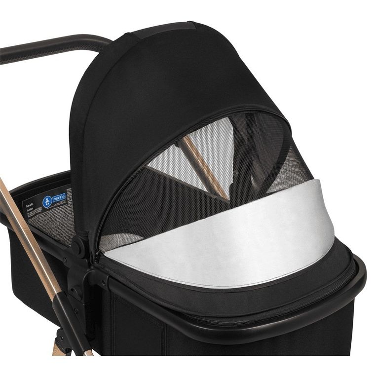 Lionelo, Amber, wózek wielofunkcyjny, 3w1, Black Onyx