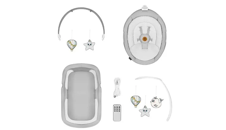 Lionelo, Bella Set, bujaczek 2w1, Grey Concrete